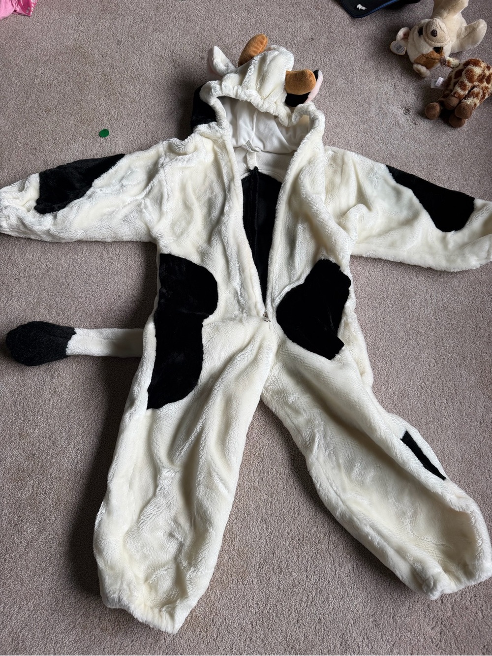 White and Black Cow One-Piece Halloween